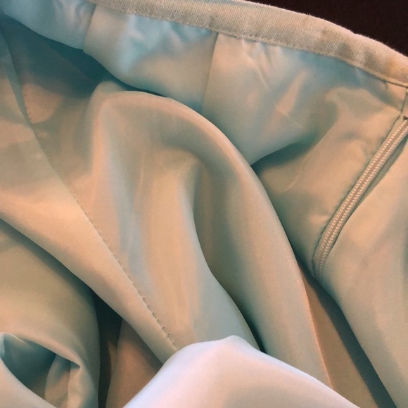 Nicole Studio Lovely Linen Blend Aqua Lined Pants Size 6P - Picture 10 of 10